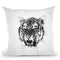 Tiger Head Angry I Throw Pillow By Cornel Vlad - by all about vibe
