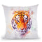 Tiger Head Throw Pillow By Cornel Vlad - by all about vibe