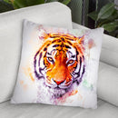 Tiger Head Throw Pillow By Cornel Vlad - by all about vibe