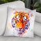 Tiger Head Throw Pillow By Cornel Vlad - by all about vibe