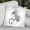 White Horse I Throw Pillow By Cornel Vlad - by all about vibe