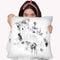 White Wolf I Throw Pillow By Cornel Vlad - by all about vibe