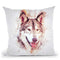 Wolfs Head Throw Pillow By Cornel Vlad - by all about vibe