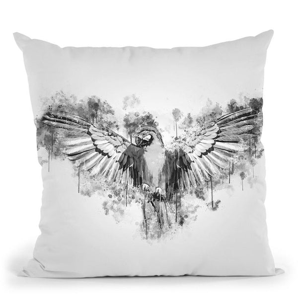Yellow Parrot I Throw Pillow By Cornel Vlad - by all about vibe