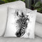 Zebra Head I Throw Pillow By Cornel Vlad - by all about vibe
