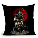 Archer On Horse Warrior Throw Pillow By Cornel Vlad