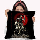 Archer On Horse Warrior Throw Pillow By Cornel Vlad