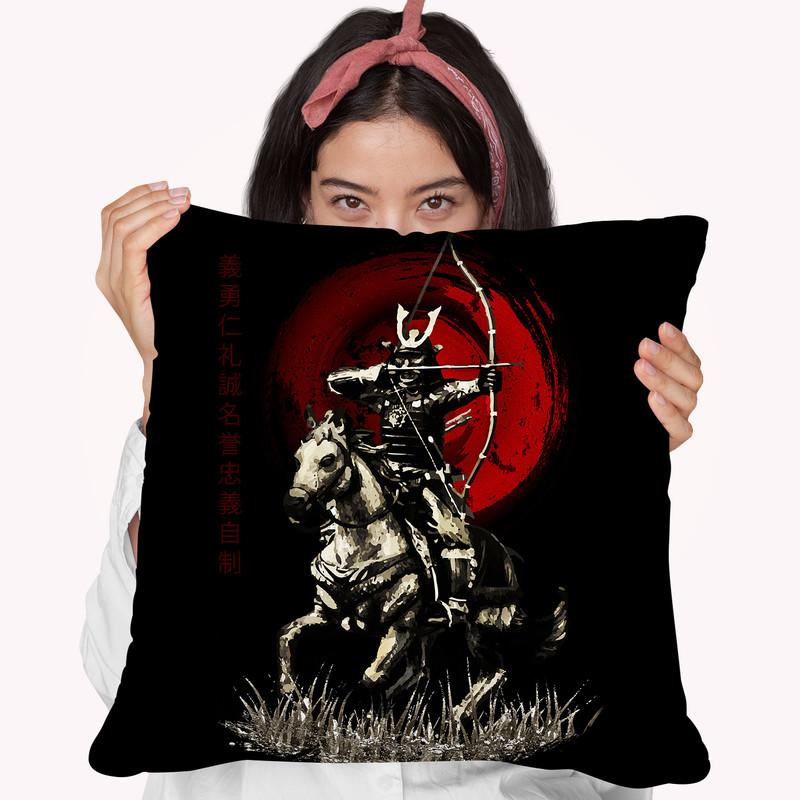 Archer On Horse Warrior Throw Pillow By Cornel Vlad