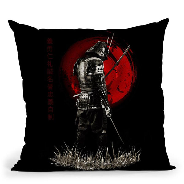 Back Turned Warrior Throw Pillow By Cornel Vlad