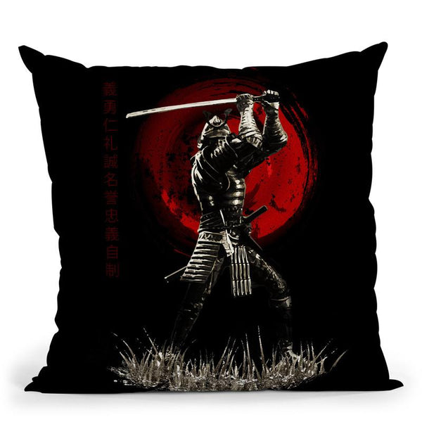 Blocking Warrior Throw Pillow By Cornel Vlad