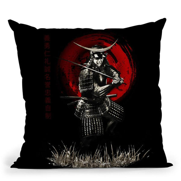 Defending Warrior Throw Pillow By Cornel Vlad