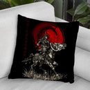 Riding Into Battle On Horse Warrior Throw Pillow By Cornel Vlad