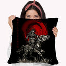 Riding Into Battle On Horse Warrior Throw Pillow By Cornel Vlad