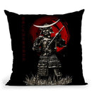 Samurai With Rifle Warrior Throw Pillow By Cornel Vlad
