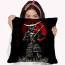 Samurai With Rifle Warrior Throw Pillow By Cornel Vlad