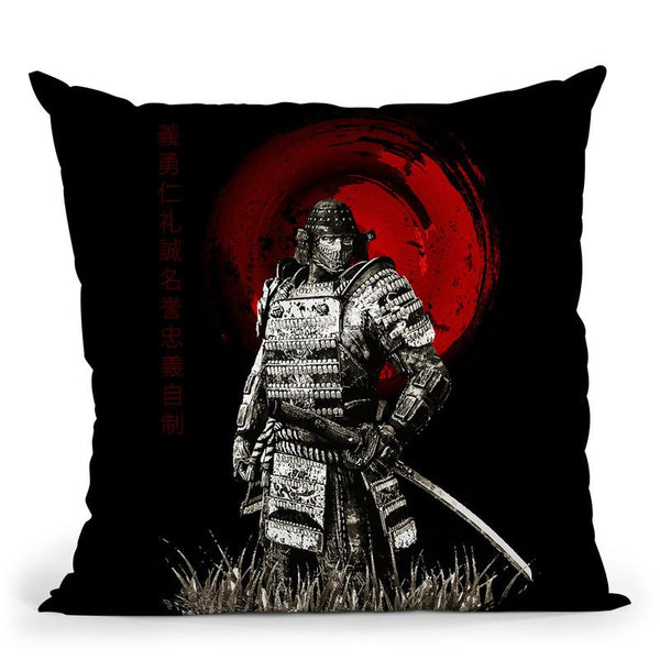 Standing Looking Warrior Throw Pillow By Cornel Vlad