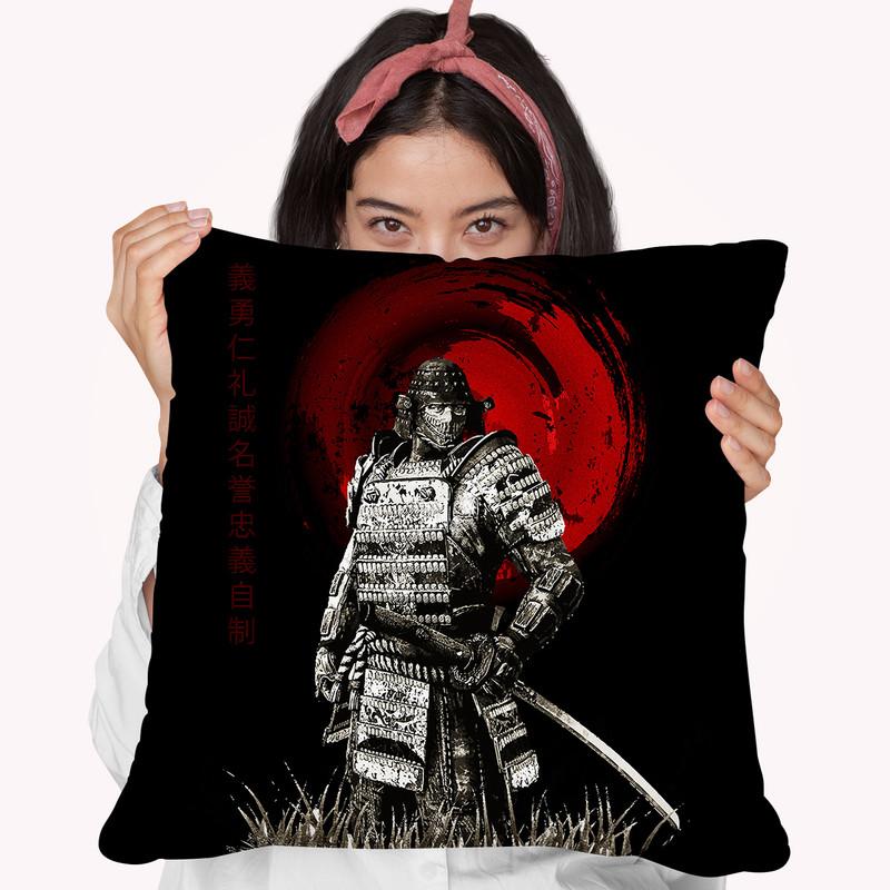 Standing Looking Warrior Throw Pillow By Cornel Vlad