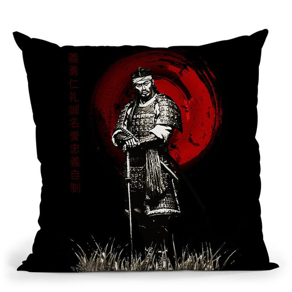 Standing Posing Warrior Throw Pillow By Cornel Vlad