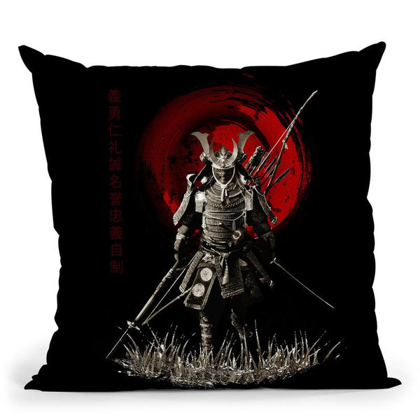Samurai Ready For War Warrior Throw Pillow By Cornel Vlad