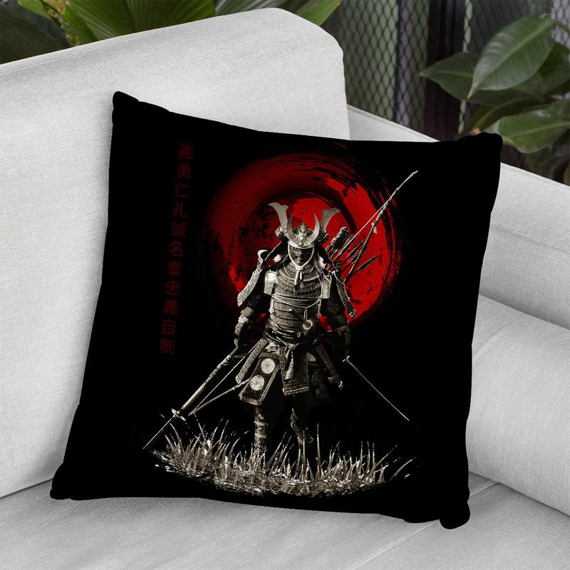 Samurai Ready For War Warrior Throw Pillow By Cornel Vlad