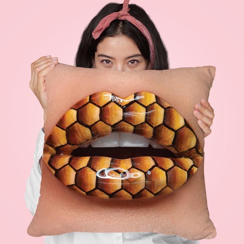 Royal Jelly Throw Pillow By Vlada Haggerty - by all about vibe