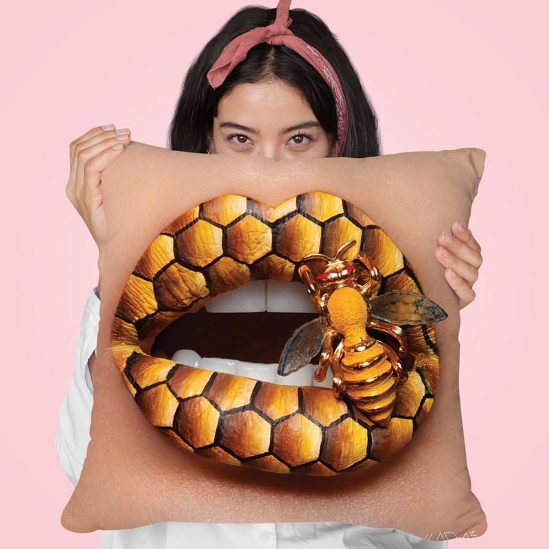Stung Throw Pillow By Vlada Haggerty - by all about vibe