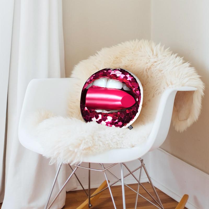 Empty Caloriesaped Throw Pillow By Vlada Haggerty - by all about vibe
