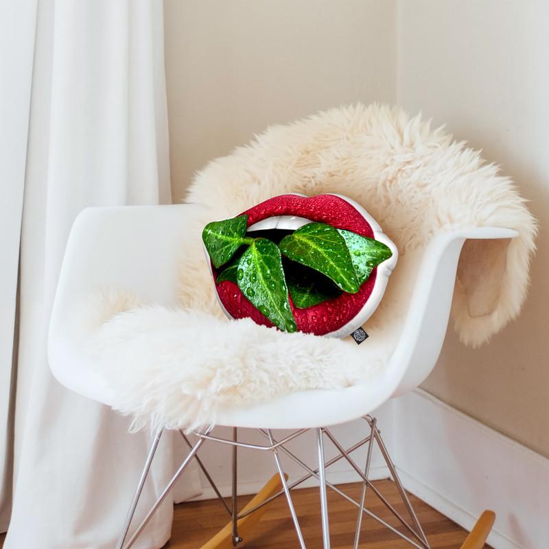 Poison Ivyaped Throw Pillow By Vlada Haggerty - by all about vibe