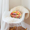 Zestaped Throw Pillow By Vlada Haggerty - by all about vibe