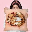 Golden Bee Throw Pillow By Vlada Haggerty - by all about vibe