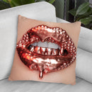 Rose Gold Throw Pillow By Vlada Haggerty - by all about vibe