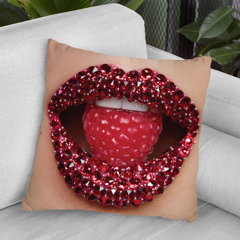 Glassberry Throw Pillow By Vlada Haggerty - by all about vibe