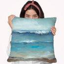 Home By The Sea Throw Pillow By World Art Group