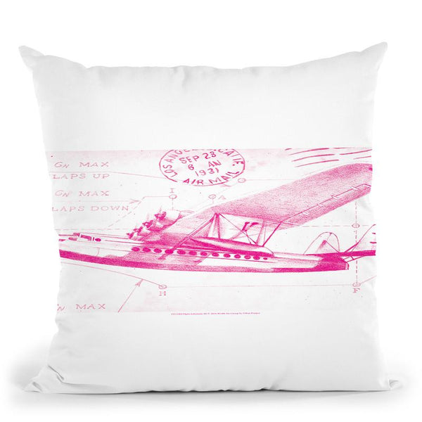 Flight Schematic Iii Throw Pillow By World Art Group