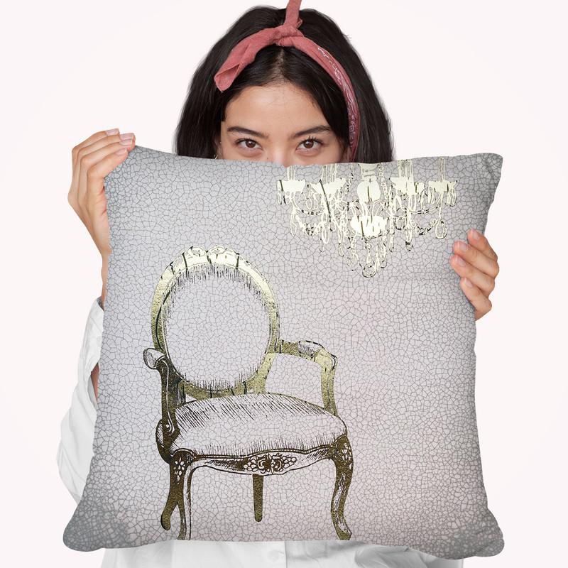 Gilded Furniture Ii Throw Pillow By World Art Group