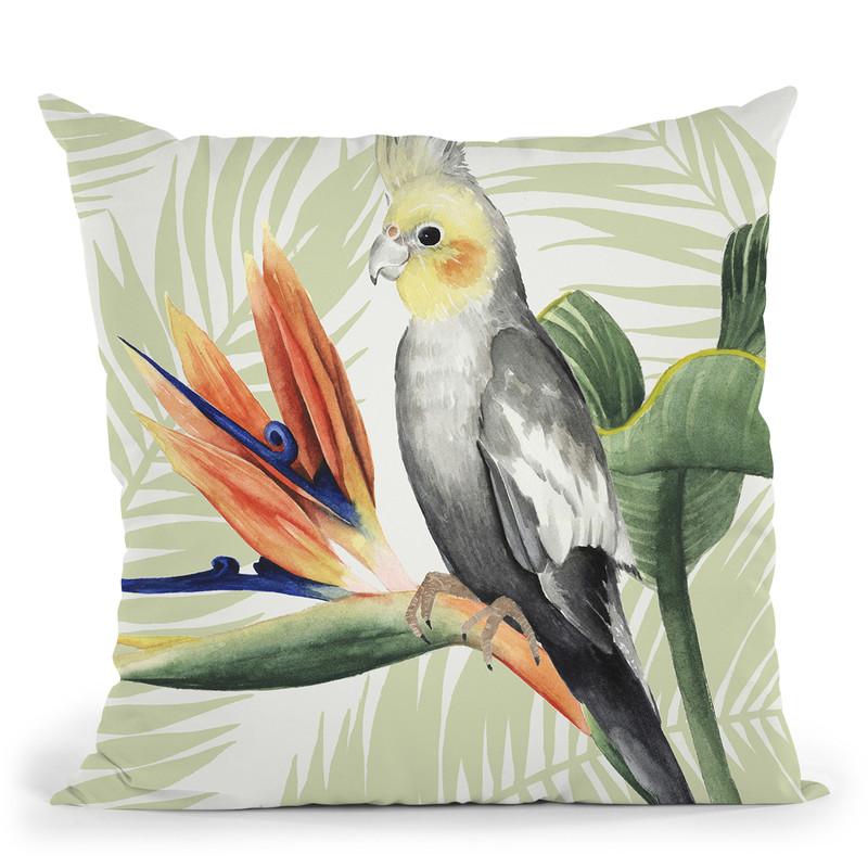 Avian Paradise I Throw Pillow By World Art Group