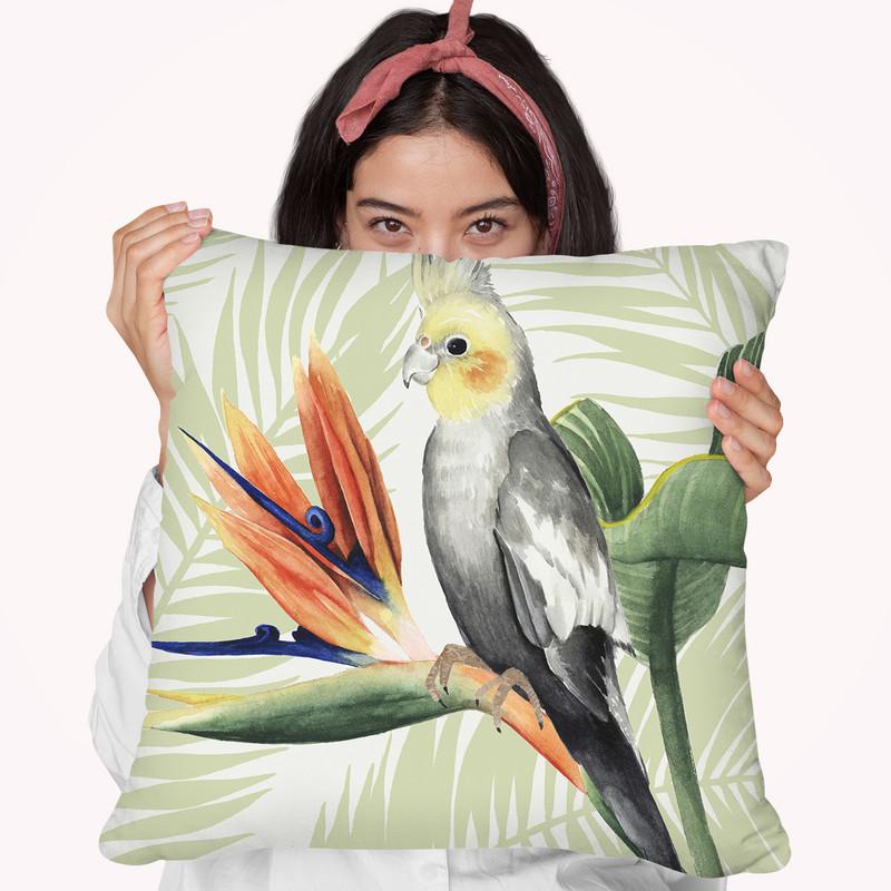 Avian Paradise I Throw Pillow By World Art Group
