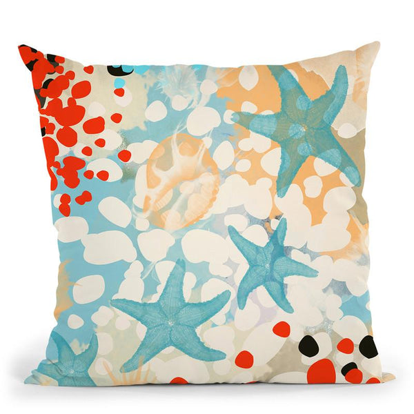 Exotic Sea Life I Throw Pillow By World Art Group
