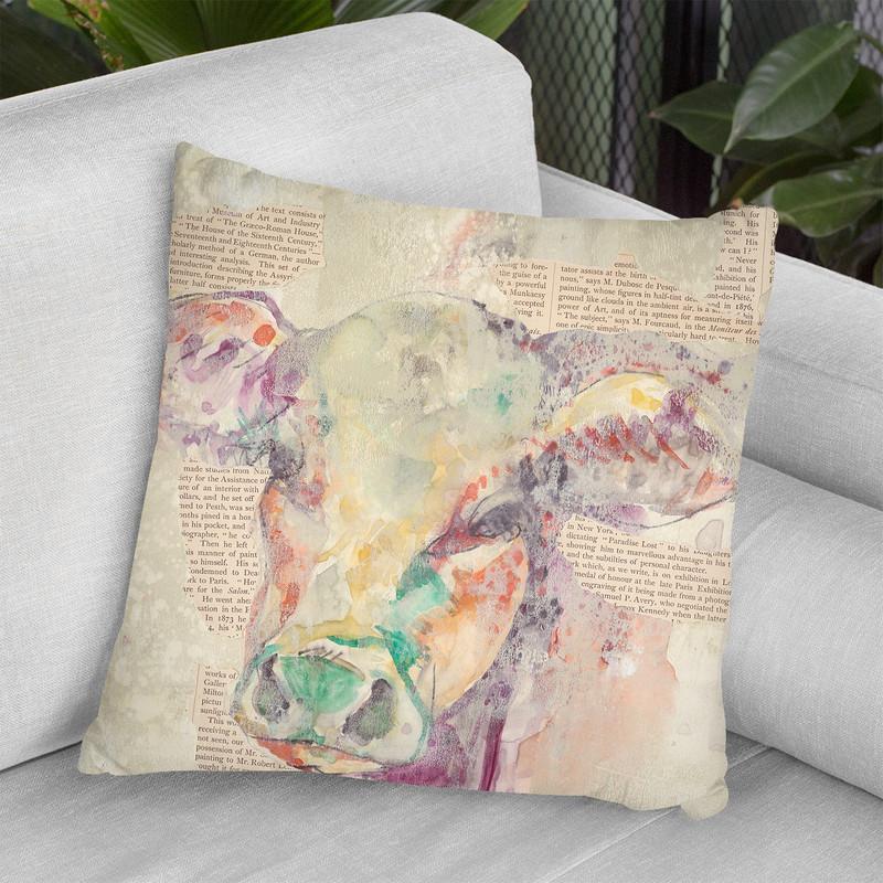 Farm Collage Ii Throw Pillow By World Art Group