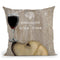 Dog Au Vin Yellow Labrador Throw Pillow By World Art Group