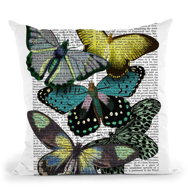 Big Bold Butterflies 6 Throw Pillow By World Art Group