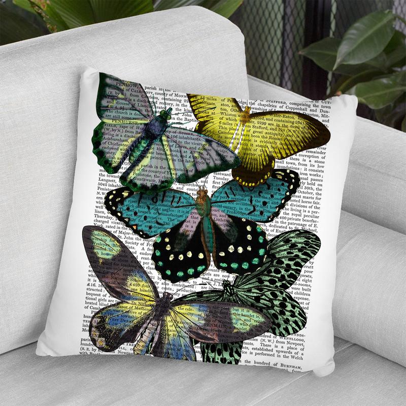 Big Bold Butterflies 6 Throw Pillow By World Art Group