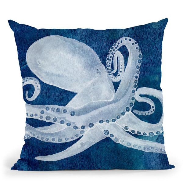 Cephalopod I Throw Pillow By World Art Group