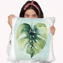 Paradise Palm Leaves I Throw Pillow By World Art Group
