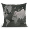 Silver Foil World Map On Black Throw Pillow By World Art Group