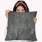 Silver Foil Algae Ii On Black Wash Throw Pillow By World Art Group