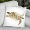 Gold Foil Sea Turtle I Throw Pillow By World Art Group
