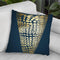Gold Foilell I On Cobalt Throw Pillow By World Art Group