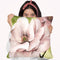 Blush Magnolia Ii Throw Pillow By World Art Group