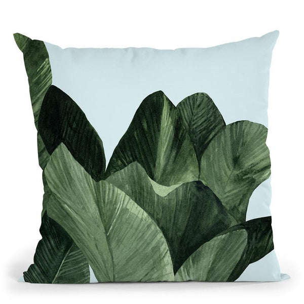 Celadon Palms I Throw Pillow By World Art Group